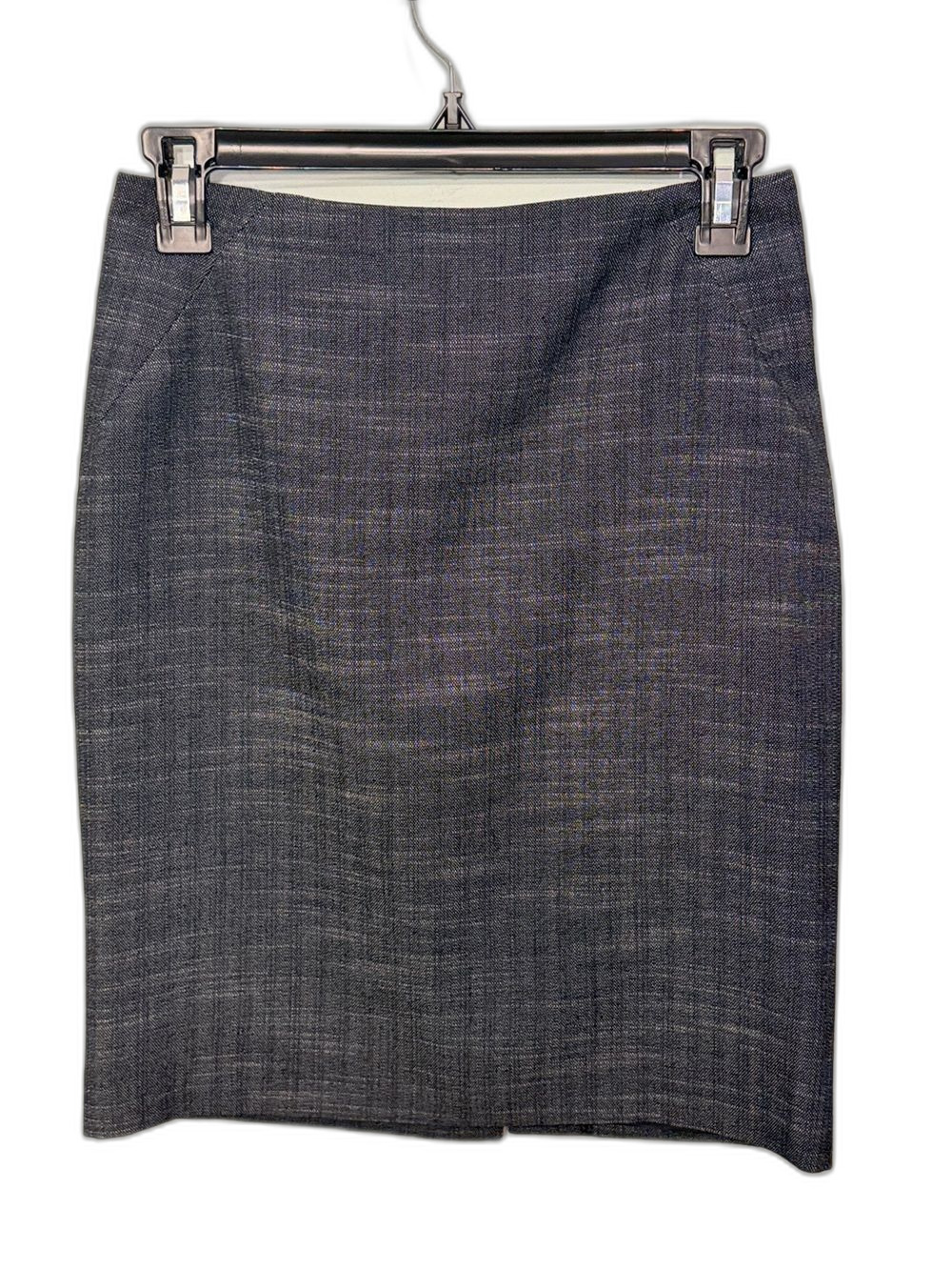 Ann Taylor Classic Grey Pencil Skirt - office Professional Size 0P